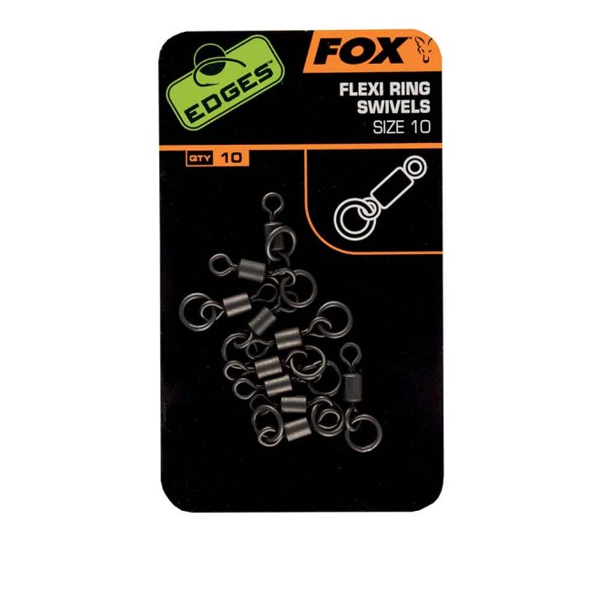 Fox Flexi Kwik Change Flexi Ring Swivels & Sleeves Montage Grund Karpfen 